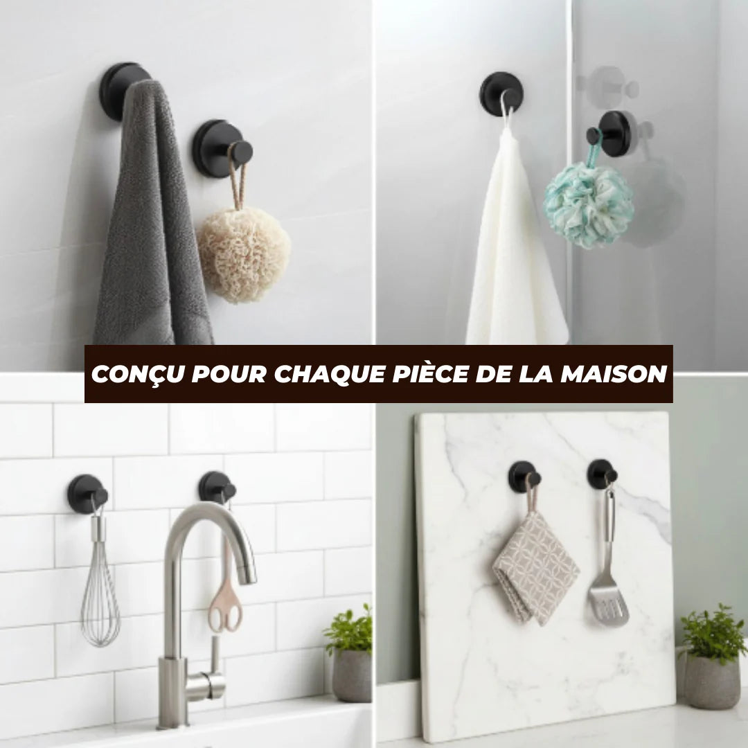 HOOKS™ - Confezione da 4 ganci murali senza foratura